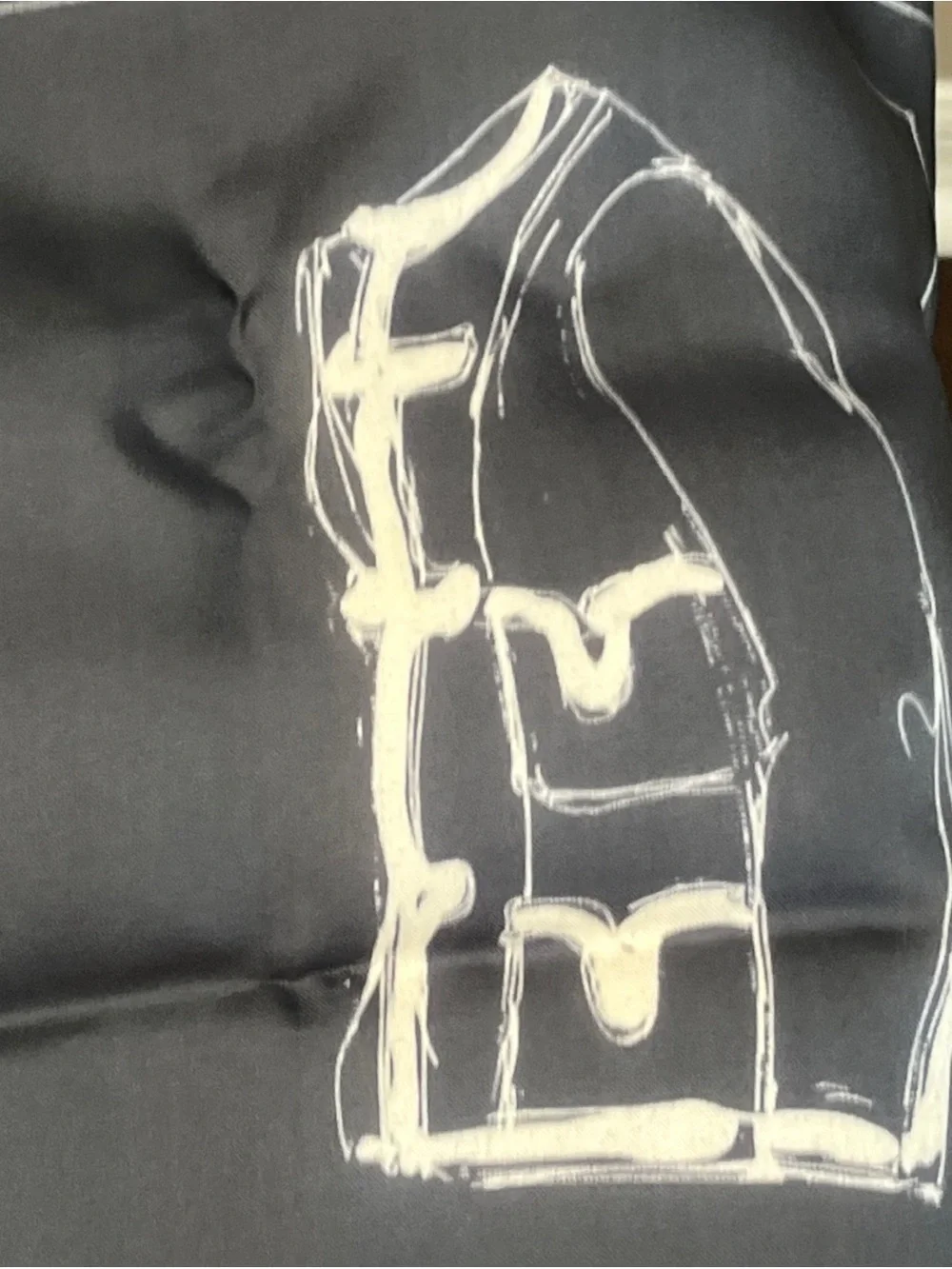 CHANEL icon motifs silk scarf with original packaging tags